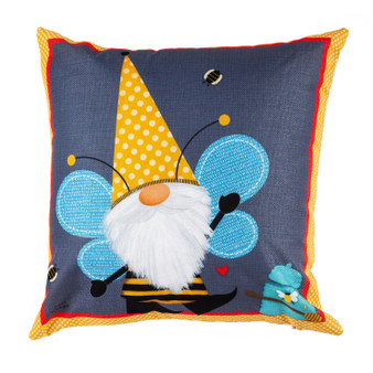 Gnome 4PLC383 Honey Honeycomb Bee 18 x 18 Indoor Outdoor Pillow Cover